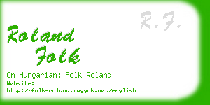 roland folk business card